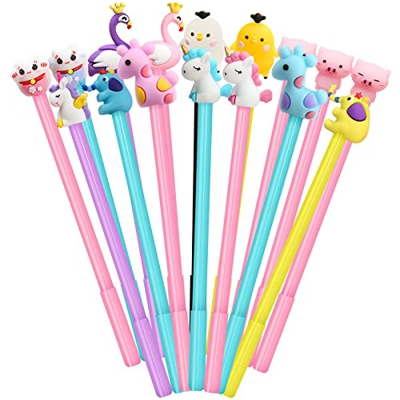 30pcs Bolígrafo de tinta de gel Cute dibujos animados para Bolígrafos de gel Regalos de Fiesta de cumpleaños para niños Divertidos para niños Papelerí