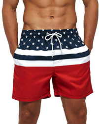 Bañador Hombre Corto con Bolsillo Bañadores de Playa Ligero Swim Shorts con Cordón Bañadores de Natación Hidrófugo Bañadores de Surf con Forro de Mall en oferta