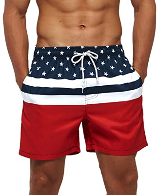 Bañador Hombre Corto con Bolsillo Bañadores de Playa Ligero Swim Shorts con Cordón Bañadores de Natación Hidrófugo Bañadores de Surf con Forro de Mall