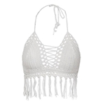 Bikini WeaveFringe Blanco