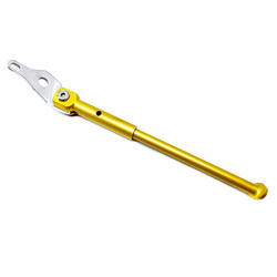 FUUIE Soporte de aleación para bicicleta de 16 pulgadas 349 soporte de estacionamiento para Pikes 36 triple eje trasero, color amarillo en oferta