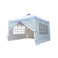 Lodokdre Gazebo desplegable de 3 x 3 metros con lados, 2 barras de viento y 4 bolsas de peso y capa protectora plateada, toldo impermeable gris en oferta