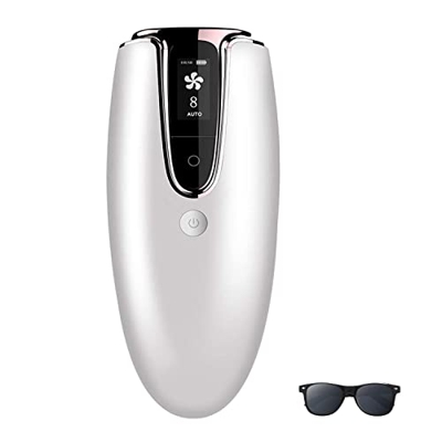 IPL Depiladora de Luz Pulsada, 999,900 Flashes Depilación Láser IPL 2 Modos de Flash y 8 Intensidad Maquina Depilacion Laser Indolora Para Axilas, Bra