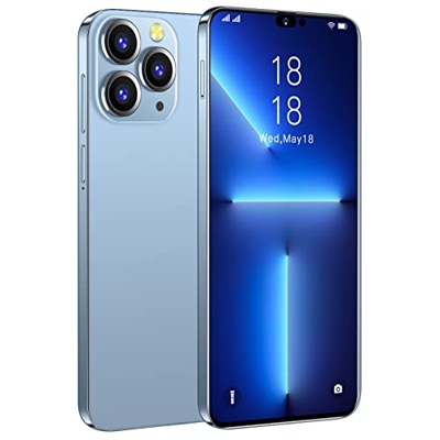 OYhmc i14proMax Dual SIM/GPS/Face ID Android 12 Free Smartphone Smartphone De 6.8” FHD 8GB + 256GB Smartphones Desbloqueados Soporte Dual Cards Dual S