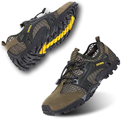 Rokiemen Zapatillas de Trekking para Hombres Sandalias Deportivas al Aire Libre Zapatos de Senderismo Transpirable Secado Rápido Antideslizante Verde  precio