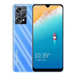Rosvola Teléfono Inteligente de 6.1 Pulgadas, ROM 32GB Ligero Reconocimiento Facial 720x1560 Desbloqueado (Azul Claro) precio