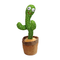 EUROXANTY Cactus bailarín | Graba y Repite lo Que Dices | Habla, Baila y se Ilumina | Incluye Gran Variedad de Canciones | Suave y de Peluche | Cactus características