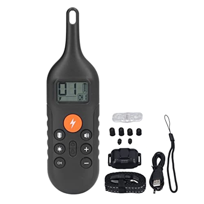 iFCOW Collar de corteza IP67 USB de carga 800 m de rango de entrenamiento para exteriores 2 Collar de corteza Collar de ladrido Collar de ladrido Coll