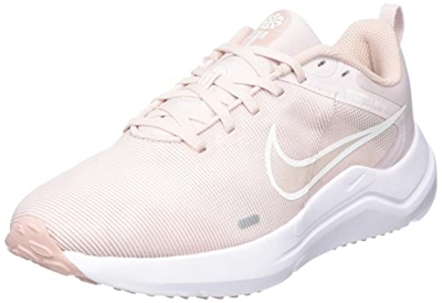 Nike Downshifter 12, Sneaker Mujer, Barely Rose/White-Pink Oxford, 39 EU
