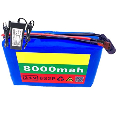 Batería Iones Litio para Bicicleta Eléctrica De 24V 8000mAh Paquete Batería Litio para Bicicleta Eléctrica De 50W-250W Compatible con Scooter Biciclet