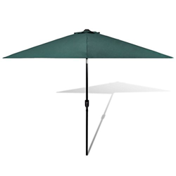 Sombrilla, Chenshu Parasoles Jardin, Sombrillas Jardin, Parasol Terraza, Sombrillas Terraza, Parasol Playa, Sombrilla Terraza Exterior, verde 3 m palo en oferta
