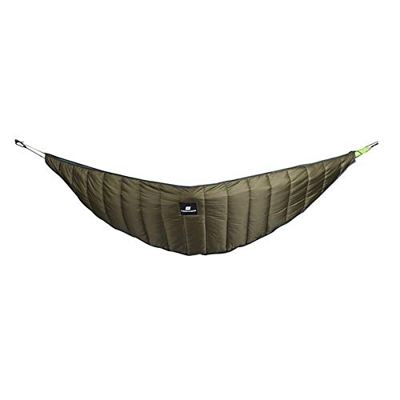 TAIWAY Hamaca para Acampar al Aire Libre Hamaca cálida Underquilt Tienda Ultraligera Invierno cálido Debajo del edredón Manta Hamaca de algodón