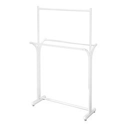 Exhibición De Tiendas De Ropa De Dos Pisos, Marco De Ropa Metálica Percha Portátil Con Doble Boom Dormitorios, Vestíbulos, Tiendas De Ropa Y Boutiques en oferta