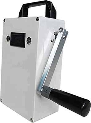 Generador portátil de manivela de 150 W, batería de Litio de Gran Capacidad incorporada de 5000 mAh 12 V 5,2 V generación de energía Cargador de teléf