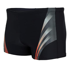 Aquarti Bañador para Hombre con Rayas en los Laterales, Negro/Rojo, 5XL precio
