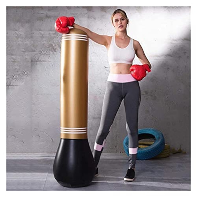 Saco de Boxeo CLORURO DE POLIVINILO Bolsa De Kick Boxing Post Gear Adult Fitness Bag Bags Tumbler Vent Toy Martial Arts Equipo De Kickboxing (Color : 