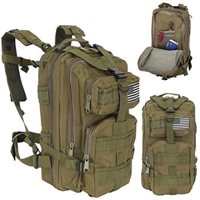ALLDEP Mochila Supervivencia Militar para Senderismo - Mochila 30 Litros para Cabin Zero - Mochilas Militar Verde Accesorios y Defensa Personal - idea