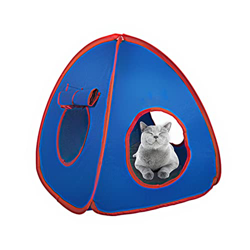 HACRAHO Tienda de campaña desplegable para Gatos, 1 Paquete de Tienda de campaña automática Abierta para Gatos y Perros, casa de Juegos portátil para  precio