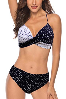 UMIPUBO, Traje de baño Dividido para Mujer, Conjuntos de Bikinis, Conjunto de Bikini Triangular de Dos Piezas, Traje de baño Push up, Traje de baño Es