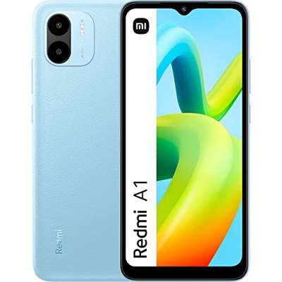 Xiaomi Redmi A1 - Smartphone de 2+32GB, Pantalla de 6,52" HD+, Cámara dual de 8MP con IA, procesador MediaTek Helio A22, batería de 5000 mAh, light bl