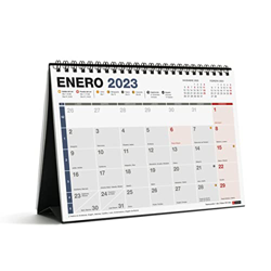 Miquelrius - Calendario sobremesa 2023 Completo - tamaño A5 - con espacio para anotar - Español características