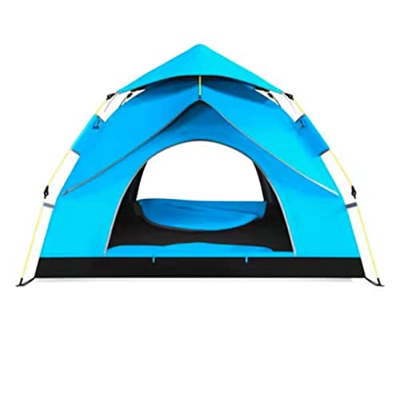 ANUGU Tienda de campaña para montañismo, Tienda Plegable portátil para Exteriores para 3~4 Personas, Cubierta Superior Desmontable, Camping, mochilero