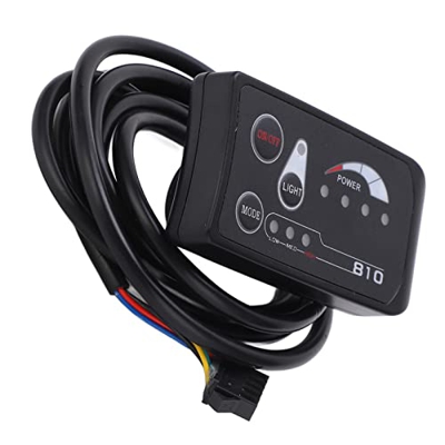 DAGT Medidor de Pantalla LED para Bicicleta Eléctrica, Función de Memoria de Engranaje del Panel de Control de Pantalla LED para Controlador JN para M