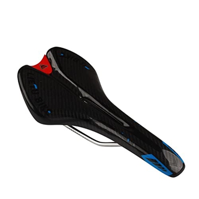AMEPRO Sillín De Bicicleta MTB Fibra De Carbono Antideslizante Sillín De Bicicleta Asiento Cojín Piezas De Bicicleta MTB Bicicleta De Carretera Ciclis