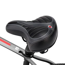 AMEPRO Sillín De Bicicleta Cómodo A Prueba De Golpes MTB Asiento De Bicicleta De Carretera Cojín De Cuero PU Cubierta De Sillín De Bicicleta Asiento S precio