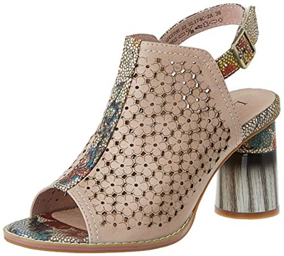 Laura Vita Gucstoo 22, Sandalias con Punta Abierta Mujer, Rosa (Rose Rose), 39 EU