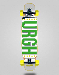 Urgh Skate Skateboard Longboard Complete Mix Bamboo 46 x 9 OG White Green precio
