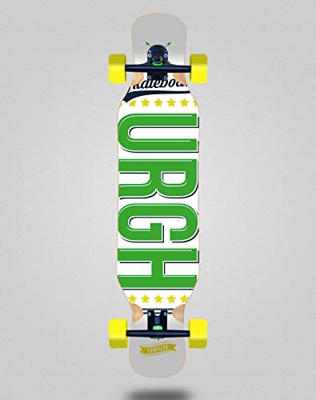 Urgh Skate Skateboard Longboard Complete 46 x 10 OG White Green