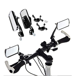 Bike Mirrors, A Pair of Bicycle Cycling Rearview Mirrors Bicycle Mirror Adjustable 360 Rotatable Wide Angle Rear View Mirrors for Mountain Road Bike características