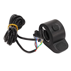 Acelerador de Bicicleta Eléctrica, Práctico Acelerador de Pulgar Universal para Bicicleta Eléctrica, Flexible, Resistente Al Desgaste, Fácil Instalaci características