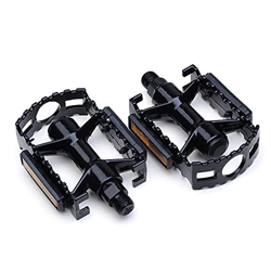 Aanlun Bicycle Pedal with 4 Specifications Ball Bearings Pedals Suitable for Mountain Bikes and Road Bikes,Black (Color : Black) en oferta