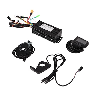 Demeras Controlador de Motor de Onda Sinusoidal, Medidor LCD Buena Disipación de Calor 3 Modos 24V 36V 48V Kit de Controlador de Motor de Bicicleta El