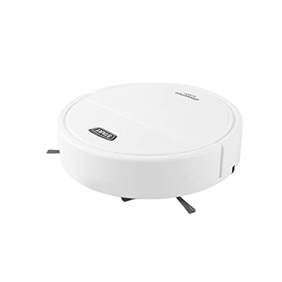 Ghulumn Robot Aspirador, Robot Aspirador y Fregona 3 en 1, DireccióN Inteligente de 360°, para Pelo de Mascotas, Suelos Duros y Alfombras - Blanco