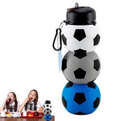 Cute Water Bottles for Outdoors,Reusable Sports Foldable Water Bottle with Carabiner - Ice Cream Cone Sippy Cup Beverage Container Cup for Trip, Outdo en oferta