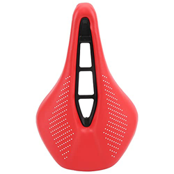 Aanlun Comfortable Bike, Wide Tail Wing Design Comfortable Leather Bicycle for Mountain Bike (Color : Red and White Dots) características
