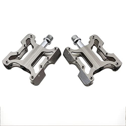 Aanlun Bike Pedal Material Universal Pedal Bicycle Accessories, Thread Diameter 14Mm,Red (Color : Silver) precio