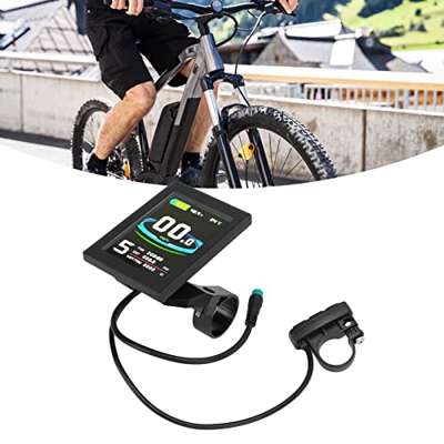 Panel de pantalla a color para bicicleta eléctrica, LCD8SU Panel de pantalla a color para bicicleta eléctrica Kit de panel de visualización de modific