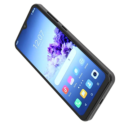 Pantalla de Desbloqueo Facial HD de 6,53 Pulgadas Teléfono Celular Smartphone 4000mAh Batería UE 100-240V 3 Ranuras para SMS (Enchufe de la UE)
