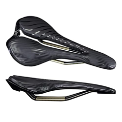 Cojín de asiento de bicicleta de carreras de Gel de aleación de ti, asiento de bicicleta impermeable cómodo hueco, asiento de bicicleta de carretera l precio