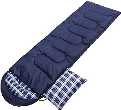 ANUGU Saco de Dormir Individual para Adultos 4 Estaciones Compartimiento de algodón cálido Saco de Dormir Sucio para Interior Viaje de Campamento al A