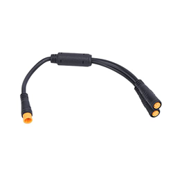 Nofaner Cable Divisor Y 1T2, Cable Divisor Y 1T2 Resistente al Agua con Conector de 3 Pines para Freno de Sensor de Cambio BAFANG BBS01 BBS02 BBSHD características