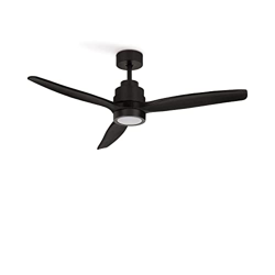 CREATE / WINDSTYLANCE DC / Ventilador de Techo Negro Aspas Negras Con Luz / Silencioso, Potencia 40W, Ø132 cm en oferta