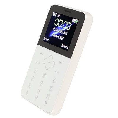 FUIK Mini Teléfono Móvil Portátil, SOYES S10P Mini Smartphone HD 5MP Cámara Digital Micro USB Cámara Trasera para Que los Niños Estudien (Blanco)