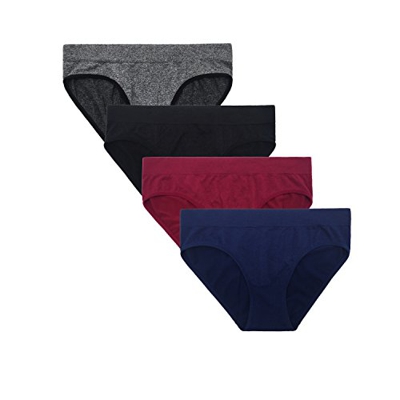 SHEKINI Mujer Suave Bragas Ropa Interior Hipsters Inconsútil Slips Pantalón(M,Color C1)