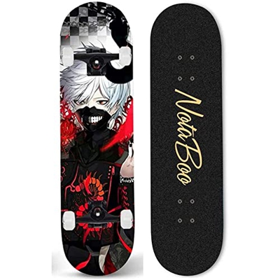 RSDSA Adult Surf Estándar Skateboard Profesional Doble Warped Board Boy Four Wheel Scooter Jóvenes Estudiantes Bailan Viajar Popular Deck Anime Skateb