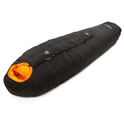 Saco de Dormir de Plumas Adulto Invierno Exterior Senderismo Camping 95% Pluma de Ganso Blanco Grueso Cálido -30 ° C (White,Black 1600g)